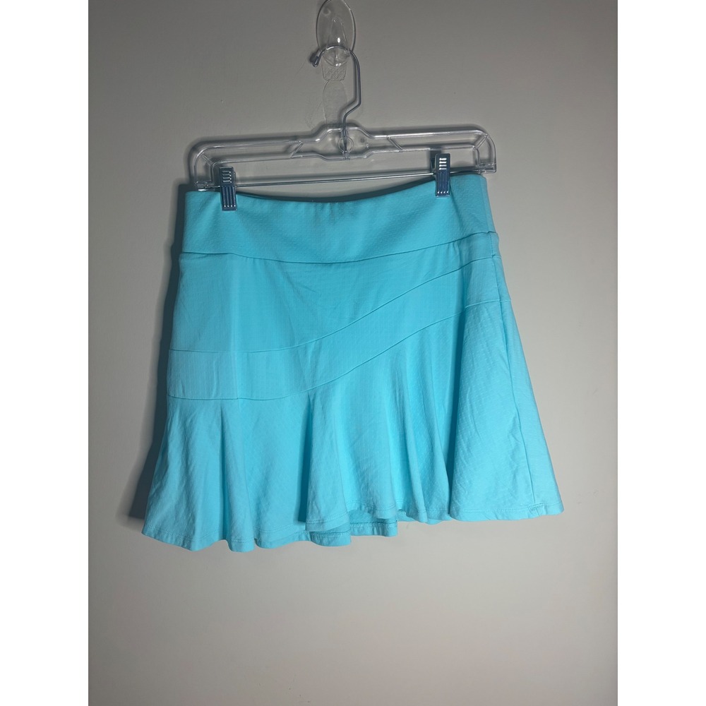 IBKUL Womens Turquoise Blue IceFil Cooling Golf Tennis Skort UPF 50+ Size S